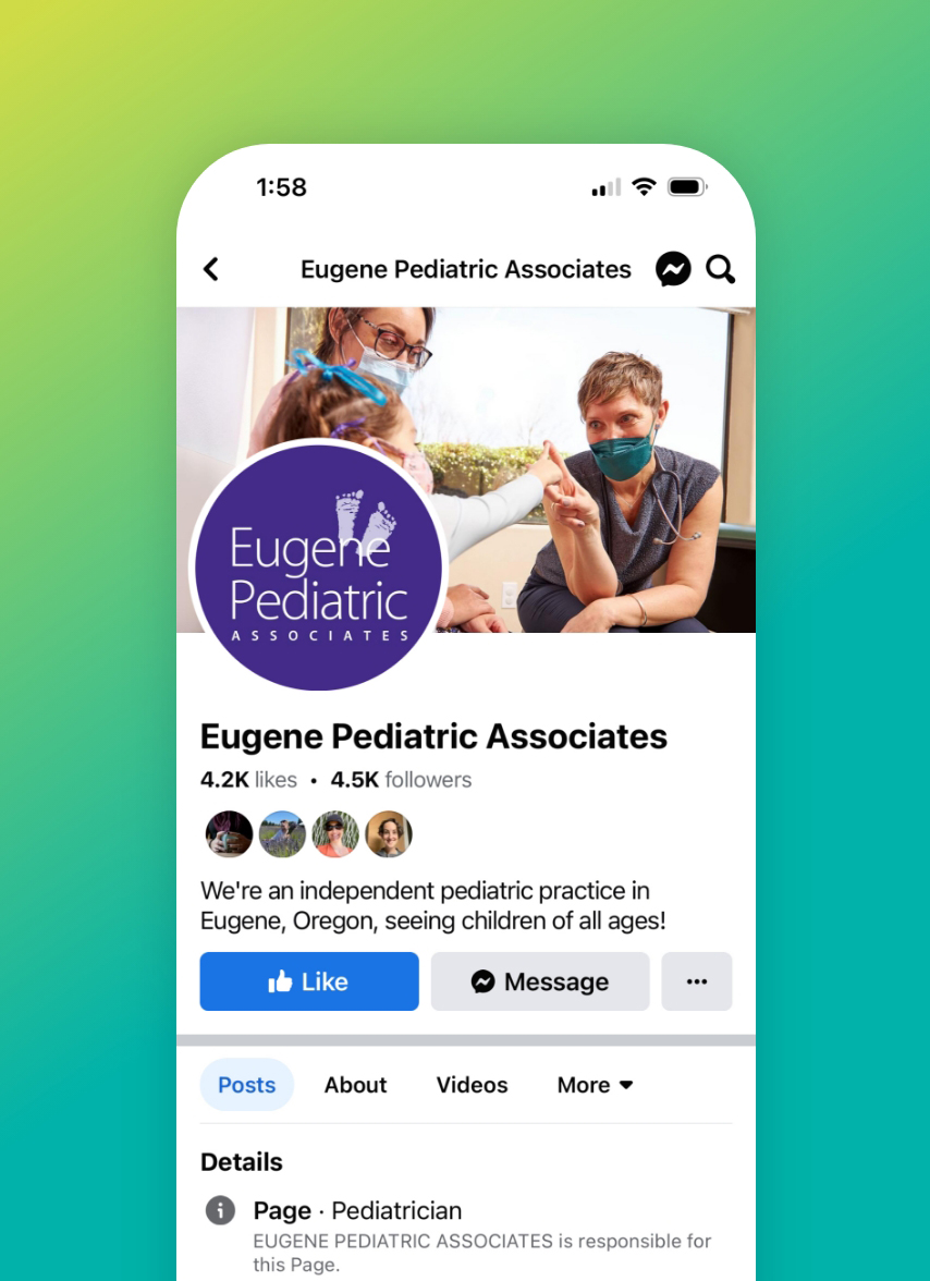 Eugene Pediatrics Social